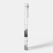 白エレガントモダンと黒 Case-Mate iPhoneケース (裏面 / 右)