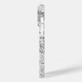 白エレガントモダンと黒 Case-Mate iPhoneケース (裏面 / 左)