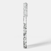 白エレガントモダンと黒 Case-Mate iPhoneケース (裏面 / 右)