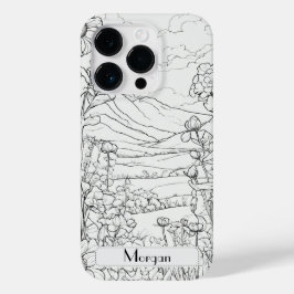 白エレガントモダンと黒 Case-Mate iPhone 14 PROケース