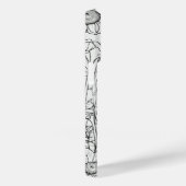 白エレガントモダンと黒 Case-Mate iPhoneケース (裏面 / 右)