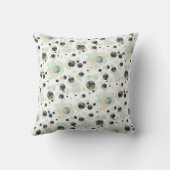 白エレガントモダンのバブルのパターン クッション (裏面)