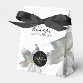 白エレガントユリ結婚ーズ フェイバーボックス