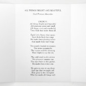 白エレガント三つ折結婚式 プログラム冊子 三つ折りプログラム (内部中)