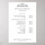 白エレガント値王室のリスト ポスター (正面)