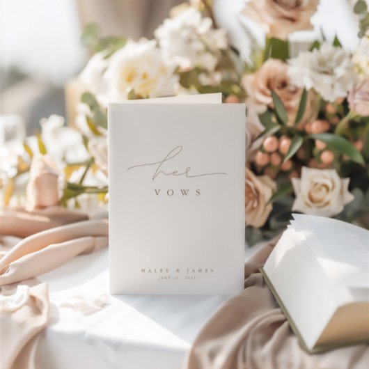 白エレガント写真結婚の誓いカード カード