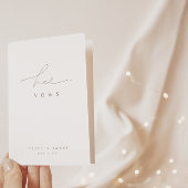 白エレガント写真結婚の誓いカード カード