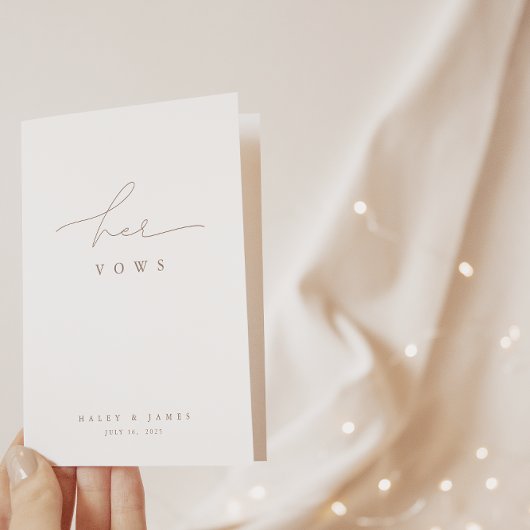 白エレガント写真結婚の誓いカード カード