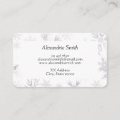 白エレガント冬雪 名刺 (裏面)