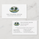 白エレガント名刺 名刺 (正面/裏面)