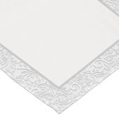 白エレガント型中表ランナー ショートテーブルランナー (コーナー)