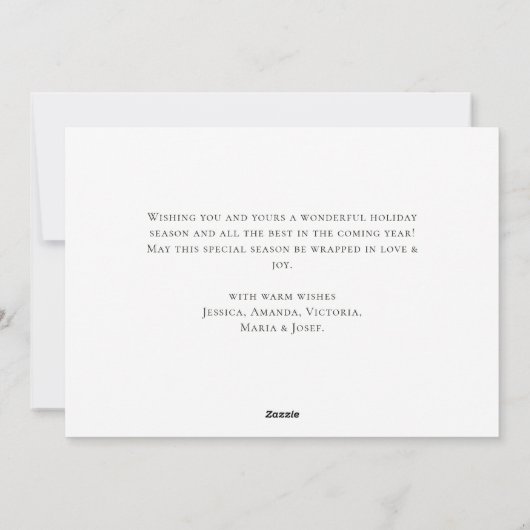 白エレガント基冬リース シーズンカード (裏面)