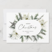 白エレガント基冬リース シーズンカード (正面)