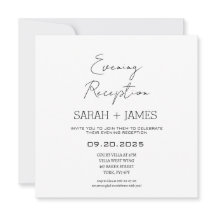 白エレガント夕べ披露宴結婚ズスクエア