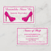 白エレガント大理モダン石 名刺 (正面/裏面)