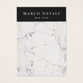 白エレガント大理石イヤリング表示カード