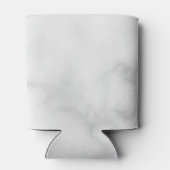 白エレガント大理石グパーソナライズされたロンプマン 缶クーラー (裏面)