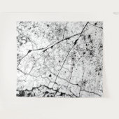 白エレガント大理石パターン タペストリー (正面(横))