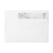 白エレガント大理石像 ラップアラウンドラベル (裏面)