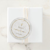 白エレガント大理石第1聖餐式 フェイバータグ (インサイチュ)