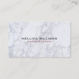 白エレガント大理石背景 名刺