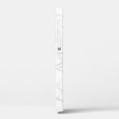 白エレガント大理石脈パタカスタムーン Case-Mate iPhoneケース (裏面 / 左)