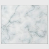 白エレガント大理石 ラッピングペーパー (フラット)