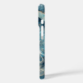 白エレガント威厳のある馬頭流しマネ Case-Mate iPhoneケース (裏面 / 左)