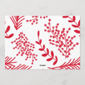 白エレガント字モダン写真楽しいクリスマス シーズンカード (裏面)