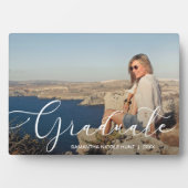 白エレガント字科卒業生 フォトプラーク (正面)