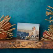 白エレガント字科卒業生 フォトプラーク (側面)