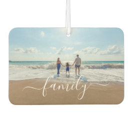 白エレガント手書きスクリプトファミリの写真 カーエアーフレッシュナー