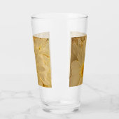 白エレガント抽象芸術デイジー タンブラーグラス (左)