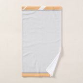 白エレガント抽象芸術線の背景 バスタオルセット (ハンドタオル)