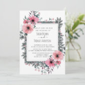 白エレガント招待状 招待状 (スタンド正面)