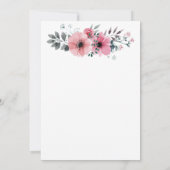 白エレガント招待状 招待状 (裏面)