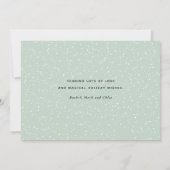 白エレガント文字メリークリスマスフォト シーズンカード (裏面)