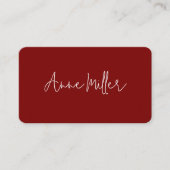 白エレガント書名 名刺 (正面)