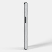 白エレガント木目モノグラムイニシャル Case-Mate iPhoneケース (裏面 / 右)