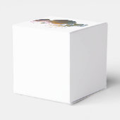 白エレガント桃オレンジ赤面バラ フェイバーボックス (裏面サイド)