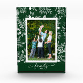 白エレガント植物学 フォトブロック (正面)