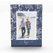 白エレガント植物学 フォトブロック (正面)