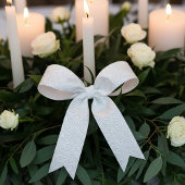 白エレガント模様 サテンリボン