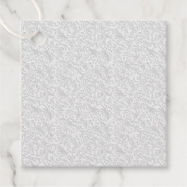 白エレガント模様 フェイバータグ