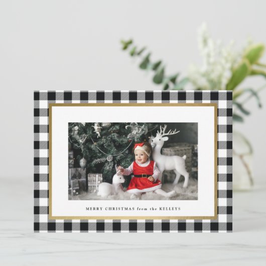 白エレガント水牛の格子状写真 シーズンカード (スタンド正面)