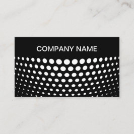 白エレガント水玉模様パターン 名刺