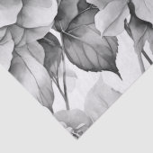 白エレガント灰色の黒フローラ水色 薄葉紙 (詳細)