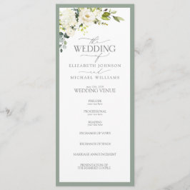 白エレガント灰色グリーンフローラ水色 プログラム