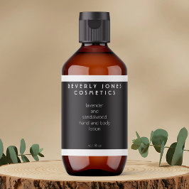 白エレガント白縁ど化粧品ラベル ラベル