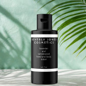 白エレガント白縁ど化粧品ラベル ラベル